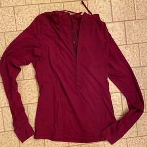 Athleta XS cranberry pullover.   Worn 2x
